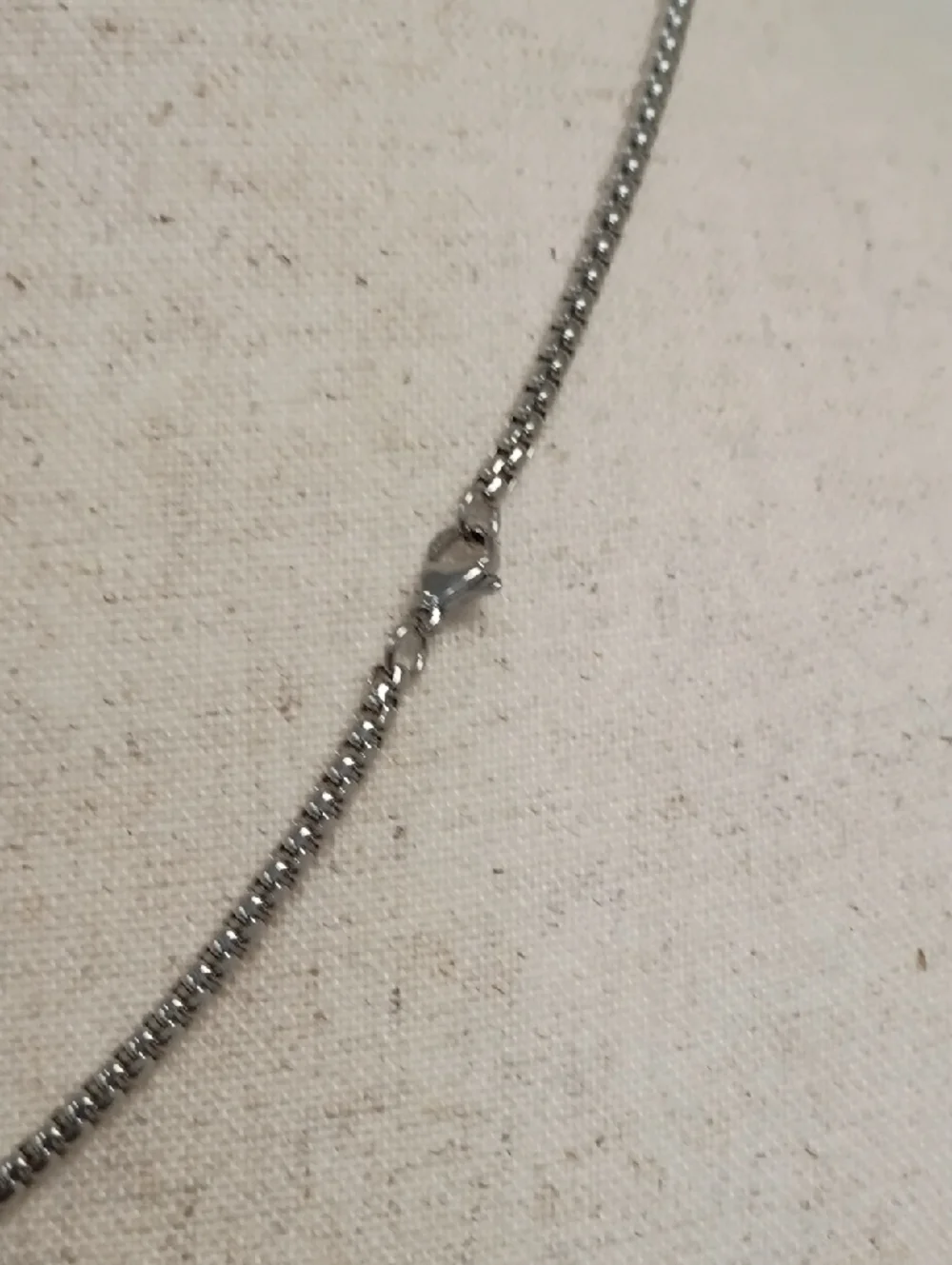 Silver Tone Cable Chain Necklace Minimal Delicate Layering Chain